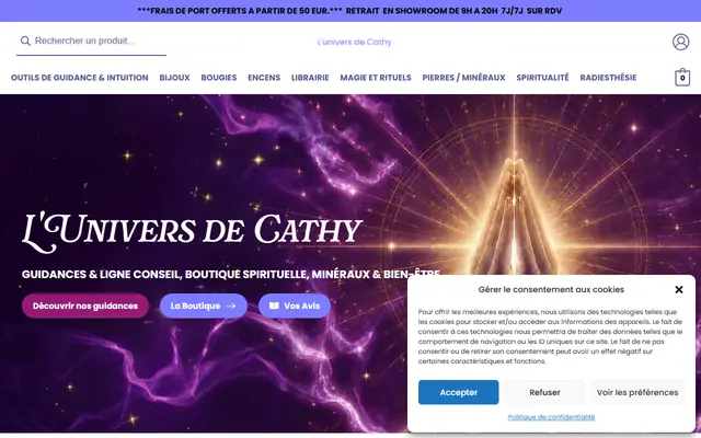 Page d’accueil de Cathymediumspirit