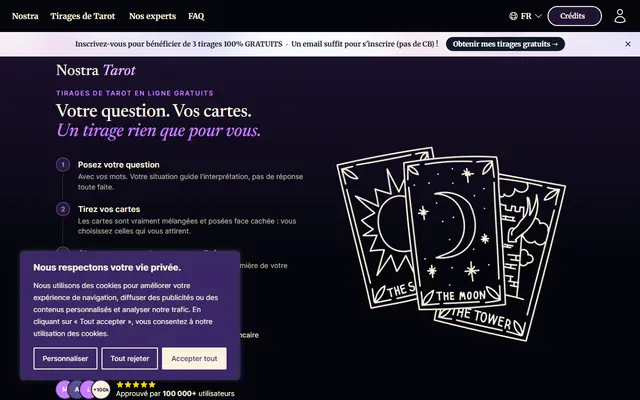 Page d’accueil de Nostra
