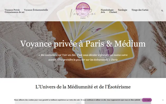 Page d’accueil de Voir en Soi